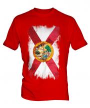 Florida State Grunge Flag Mens T-Shirt