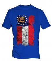 Georgia State Grunge Flag Mens T-Shirt