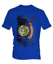 Idaho State Grunge Flag Mens T-Shirt