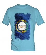 Kentucky State Grunge Flag Mens T-Shirt