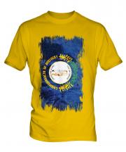 Kentucky State Grunge Flag Mens T-Shirt
