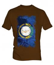 Kentucky State Grunge Flag Mens T-Shirt