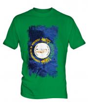 Kentucky State Grunge Flag Mens T-Shirt
