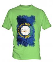 Kentucky State Grunge Flag Mens T-Shirt