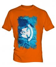 Louisiana State Grunge Flag Mens T-Shirt