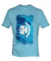 Louisiana State Grunge Flag Mens T-Shirt