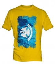 Louisiana State Grunge Flag Mens T-Shirt