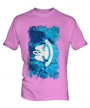 Louisiana State Grunge Flag Mens T-Shirt