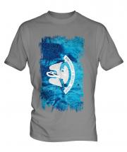 Louisiana State Grunge Flag Mens T-Shirt