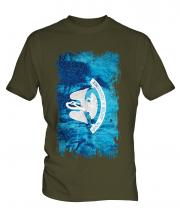 Louisiana State Grunge Flag Mens T-Shirt