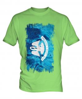 Louisiana State Grunge Flag Mens T-Shirt