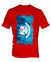 Louisiana State Grunge Flag Mens T-Shirt