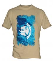 Louisiana State Grunge Flag Mens T-Shirt