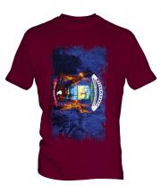 Michigan State Grunge Flag Mens T-Shirt