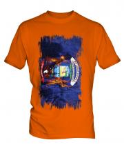 Michigan State Grunge Flag Mens T-Shirt