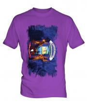 Michigan State Grunge Flag Mens T-Shirt