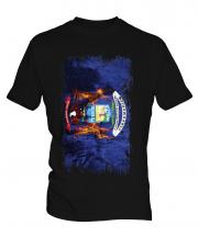 Michigan State Grunge Flag Mens T-Shirt