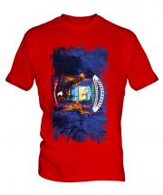 Michigan State Grunge Flag Mens T-Shirt