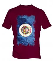Minnesota State Grunge Flag Mens T-Shirt