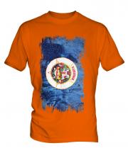 Minnesota State Grunge Flag Mens T-Shirt