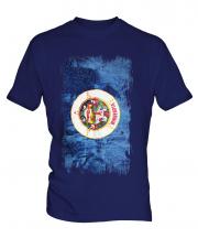 Minnesota State Grunge Flag Mens T-Shirt