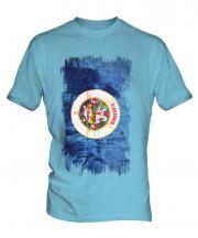 Minnesota State Grunge Flag Mens T-Shirt