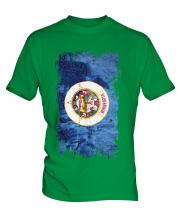 Minnesota State Grunge Flag Mens T-Shirt