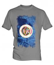 Minnesota State Grunge Flag Mens T-Shirt