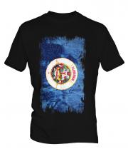 Minnesota State Grunge Flag Mens T-Shirt