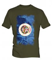 Minnesota State Grunge Flag Mens T-Shirt