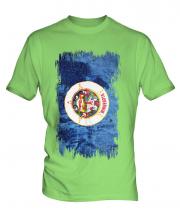 Minnesota State Grunge Flag Mens T-Shirt