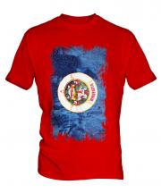 Minnesota State Grunge Flag Mens T-Shirt