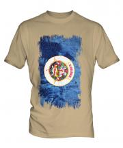 Minnesota State Grunge Flag Mens T-Shirt