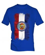Missouri State Grunge Flag Mens T-Shirt