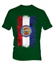Missouri State Grunge Flag Mens T-Shirt