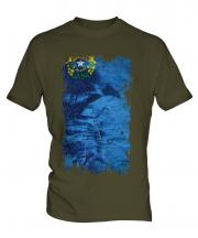 Nevada State Grunge Flag Mens T-Shirt
