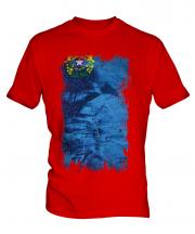 Nevada State Grunge Flag Mens T-Shirt