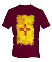 New Mexico State Grunge Flag Mens T-Shirt