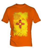 New Mexico State Grunge Flag Mens T-Shirt
