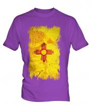 New Mexico State Grunge Flag Mens T-Shirt