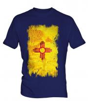 New Mexico State Grunge Flag Mens T-Shirt