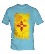 New Mexico State Grunge Flag Mens T-Shirt
