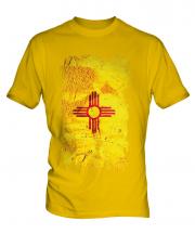 New Mexico State Grunge Flag Mens T-Shirt