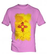 New Mexico State Grunge Flag Mens T-Shirt