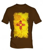New Mexico State Grunge Flag Mens T-Shirt