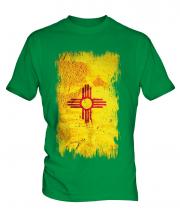 New Mexico State Grunge Flag Mens T-Shirt