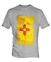 New Mexico State Grunge Flag Mens T-Shirt