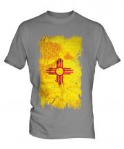 New Mexico State Grunge Flag Mens T-Shirt