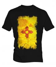 New Mexico State Grunge Flag Mens T-Shirt