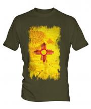 New Mexico State Grunge Flag Mens T-Shirt